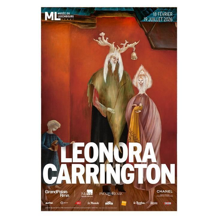 Original Leonora Carrington Exhibition Poster   Le Bon Roi Dagobert (Elk Horn)   Stunning Museum Print