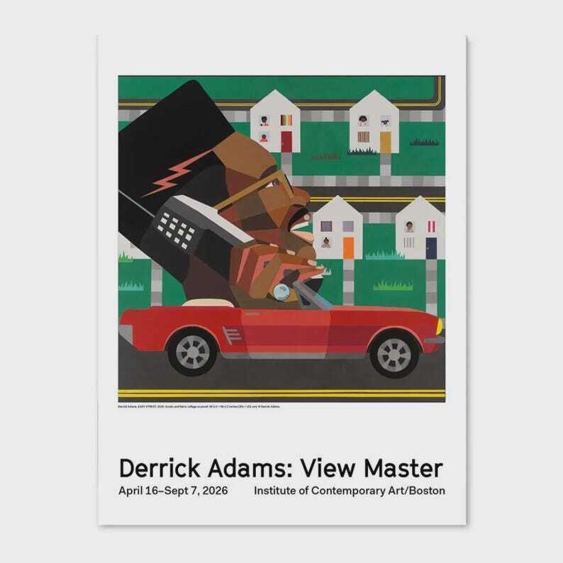 Original Derrick Adams Exhibition Poster   View Master   Stunning Museum Print