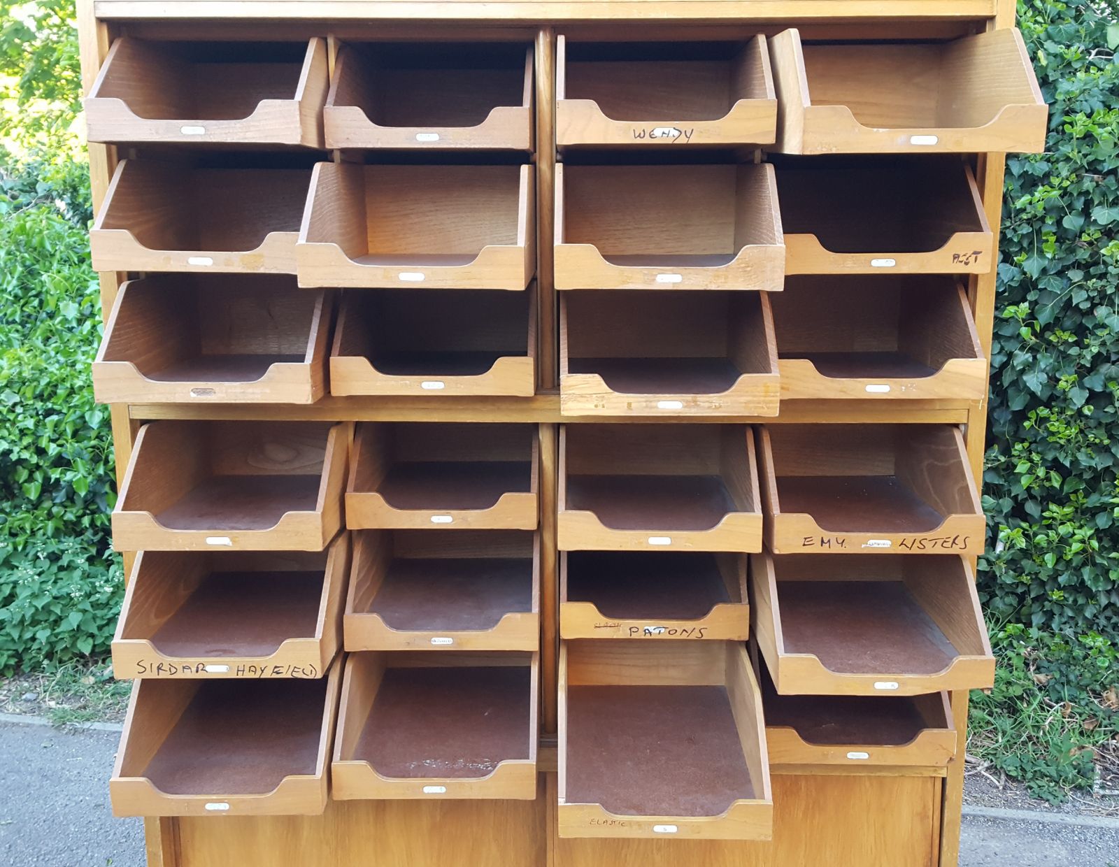 875.0 Dudley & Co Ltd Of London 24 Drawer Haberdashery Cabinet photo
