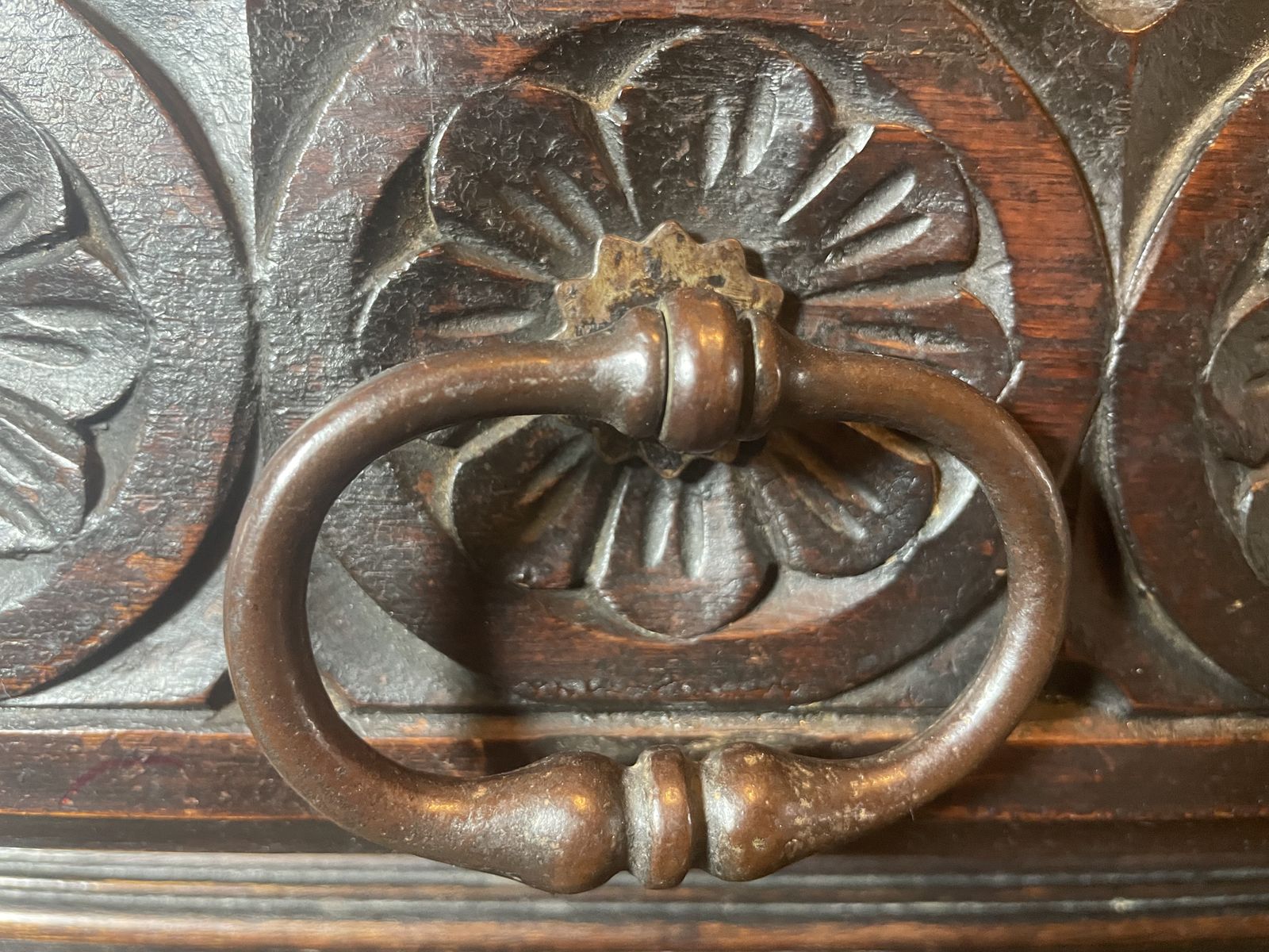 Antique French 20th Century Ornately Carved Housekeeper’s / Kitchen Food Cupboard photo vintage