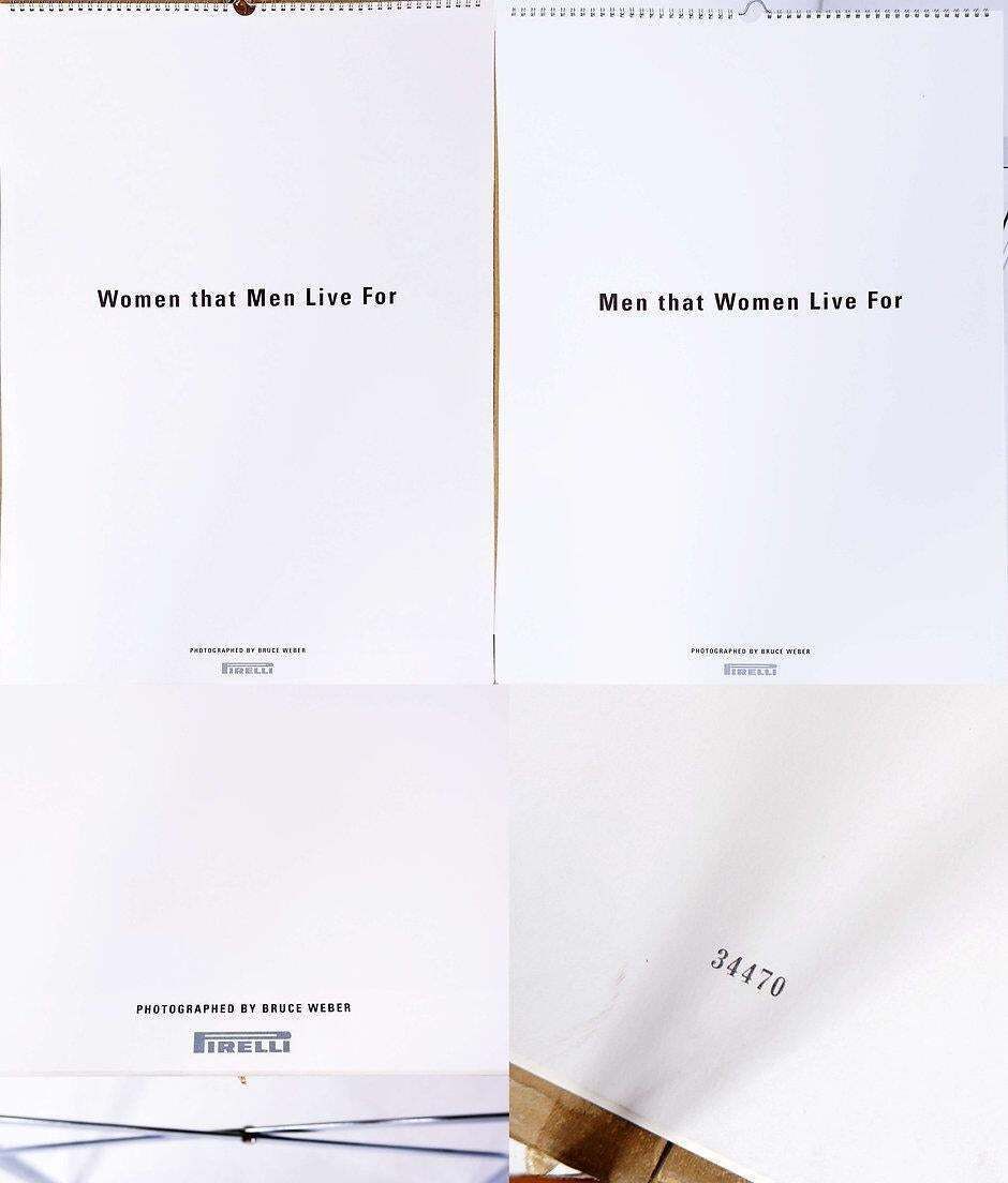 photo buy Pirelli Calendar 1998 "Women That Men Live For" By Bruce Weber.