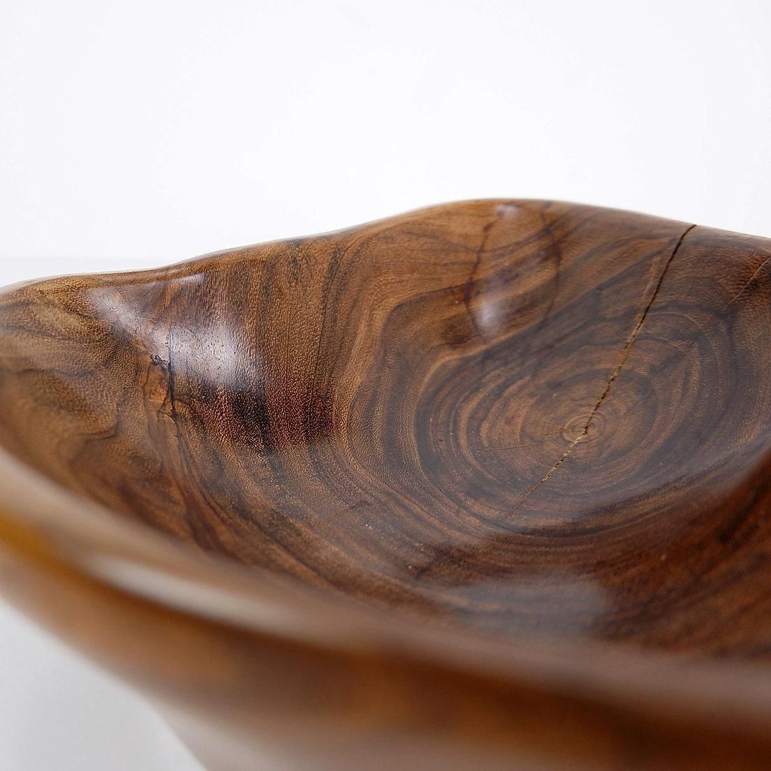 Brutalist Wood Bowl In The Spirit Of Alexandre Noll   1960s photo 338.0