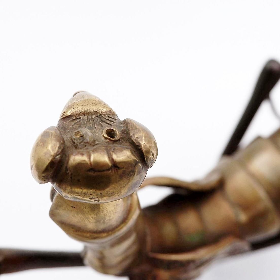 Mid Century Bronze Ants Sculpture In Brass, 1960s Hollywood Regency photo Art