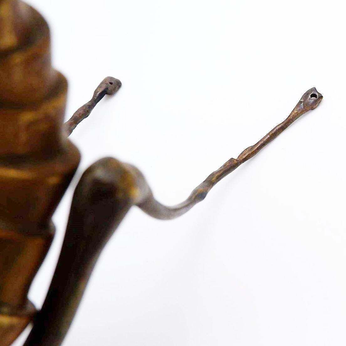 Mid Century Bronze Ants Sculpture In Brass, 1960s Hollywood Regency photo vintage