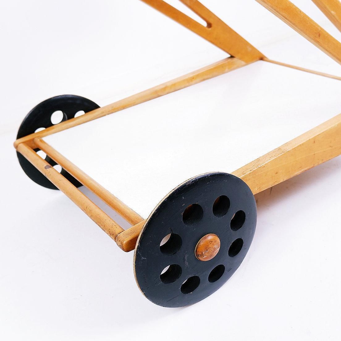 "Mobilo Pe03" Serving Trolley By Cees Braakman For Pastoe, 1950s photo furniture