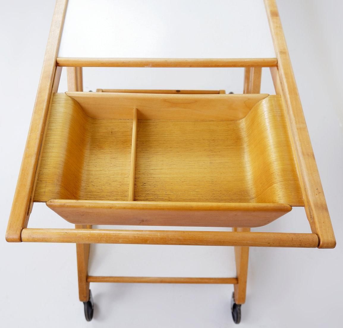 "Mobilo Pe03" Serving Trolley By Cees Braakman For Pastoe, 1950s photo for sale