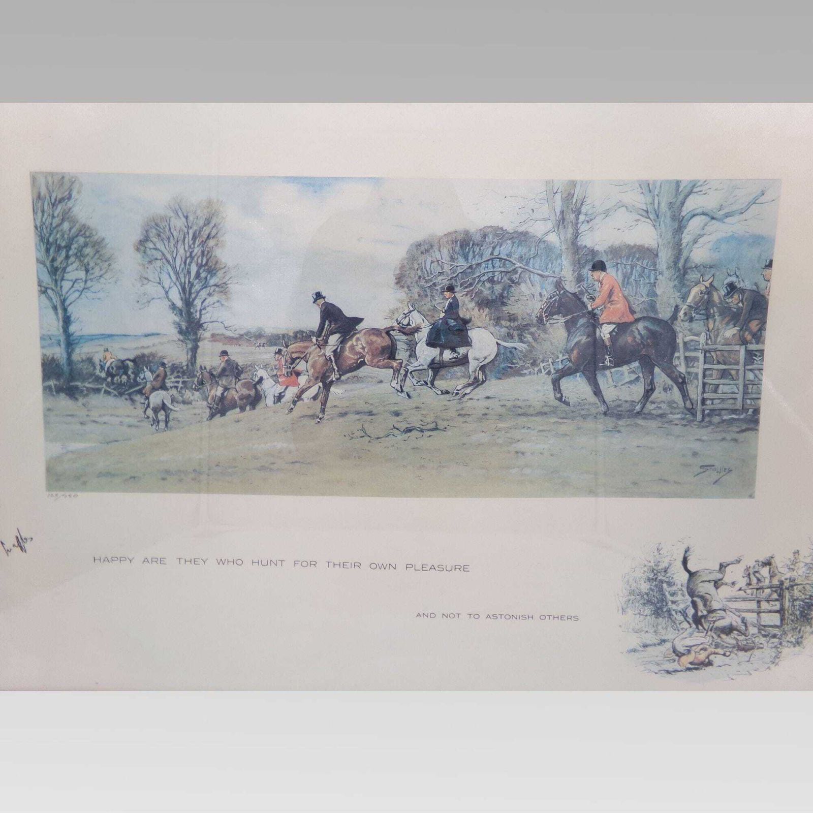 Snaffles Charles Johnson Payne Limited Edition 125/750 English Fox Hunting Print photo 625.0