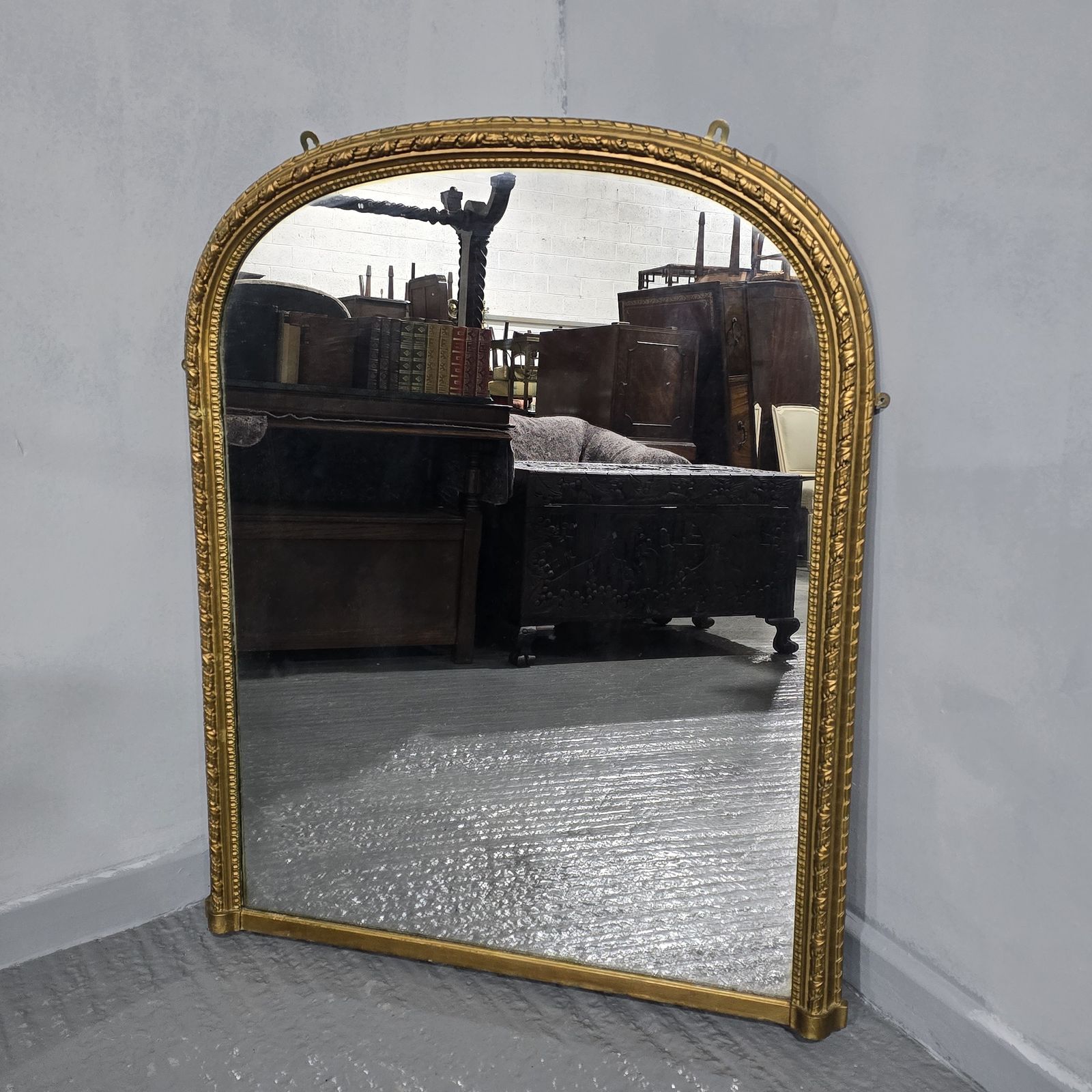 Victorian Gilt Overmantle Of Small Proportions photo furniture
