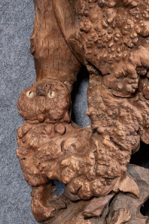 Large Chinese Carving Of Lion Dog Or Foo Dog photo 2035.0