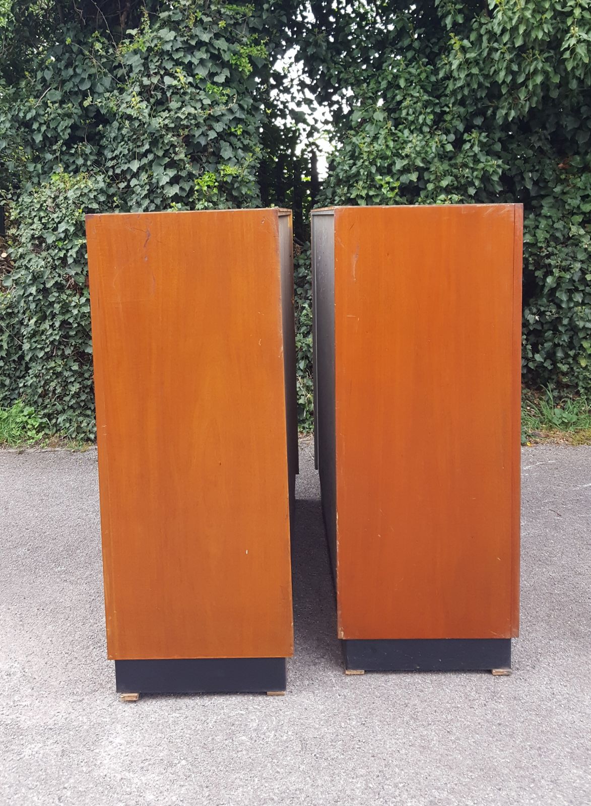 Furniture Matching Pair Of Mahogany Haberdashery Cabinets Harris & Sheldon Ltd Birmingham photo