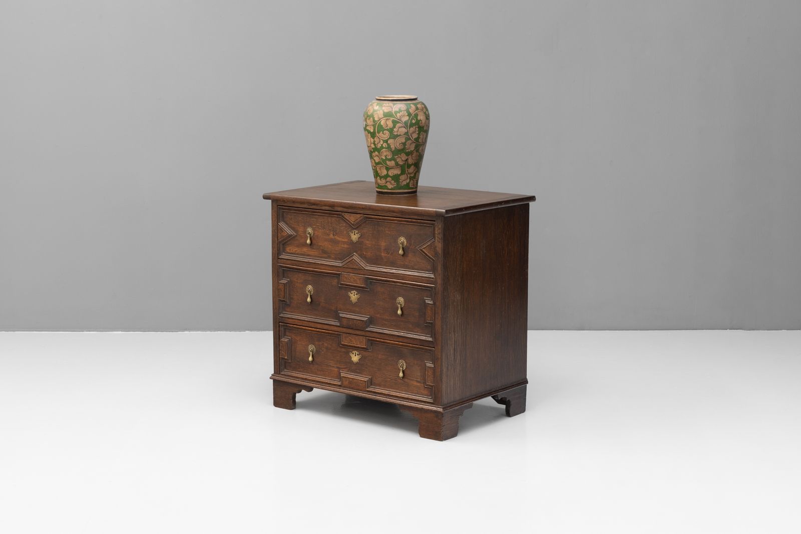 Jacobean Style Oak Chest, 1900s