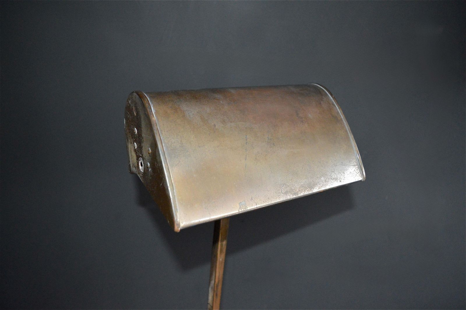 1920s Gec Copper Bankers Lamp photo 260.0