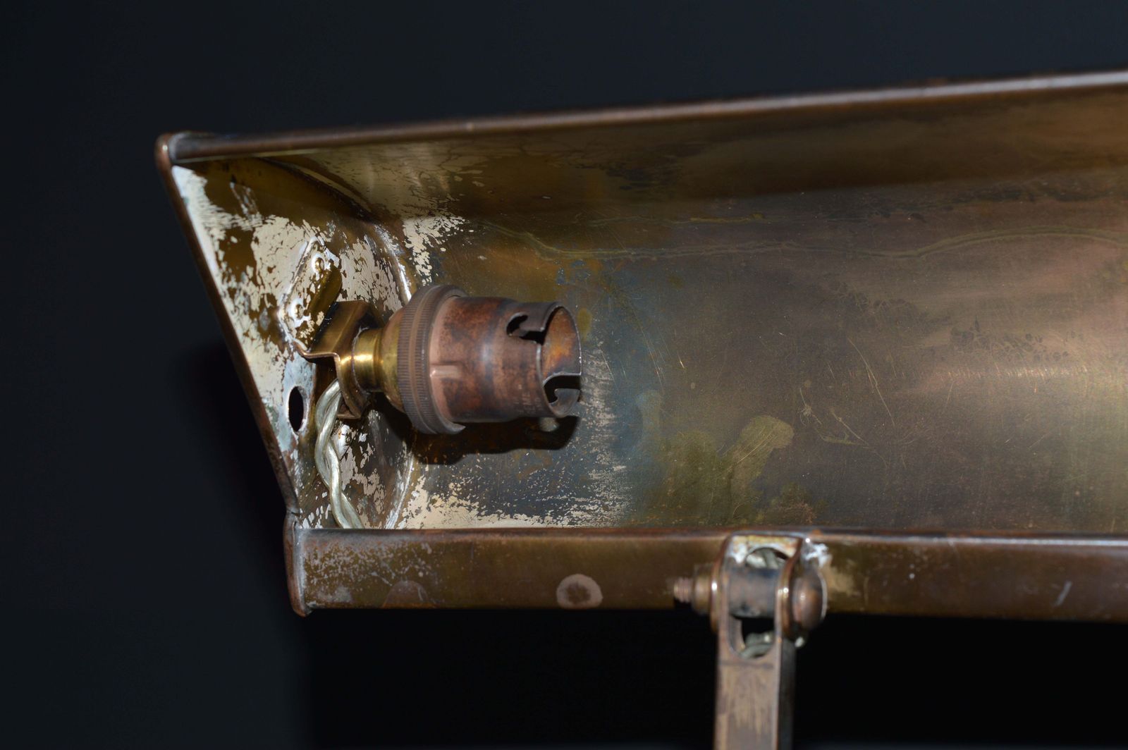 1920s Gec Copper Bankers Lamp photo buy