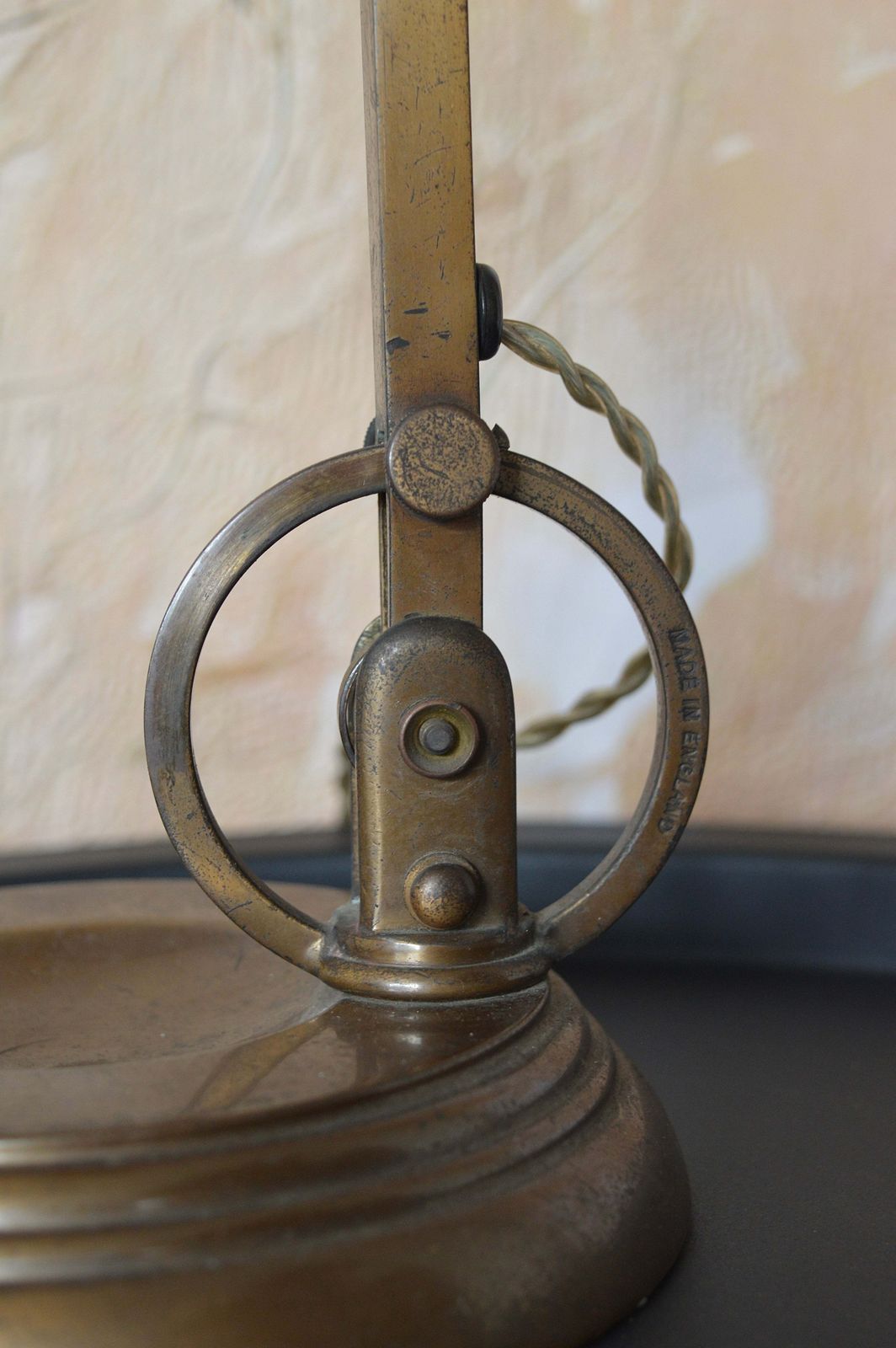 Lighting 1920s Gec Copper Bankers Lamp photo