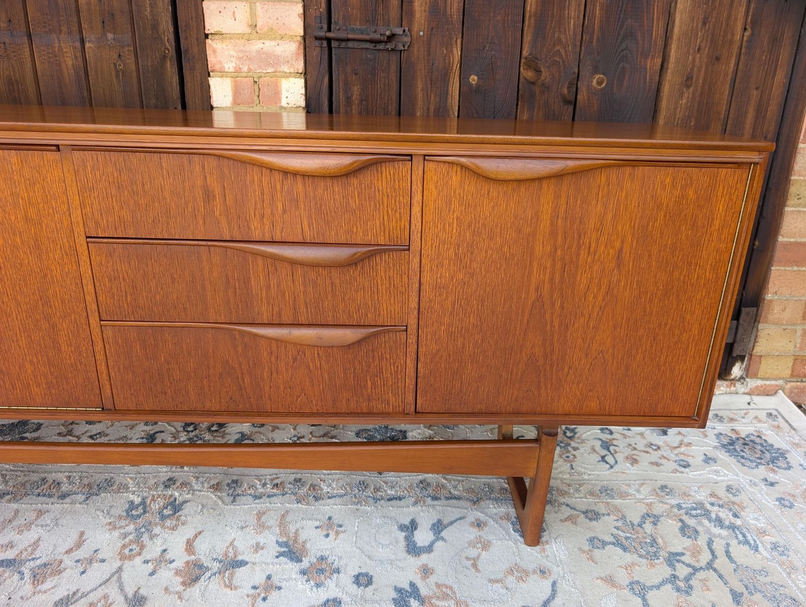 William Lawrence Sideboard Mid Century Modern Teak 1960s. Rare Retro Find In Amazing Condition. photo vintage