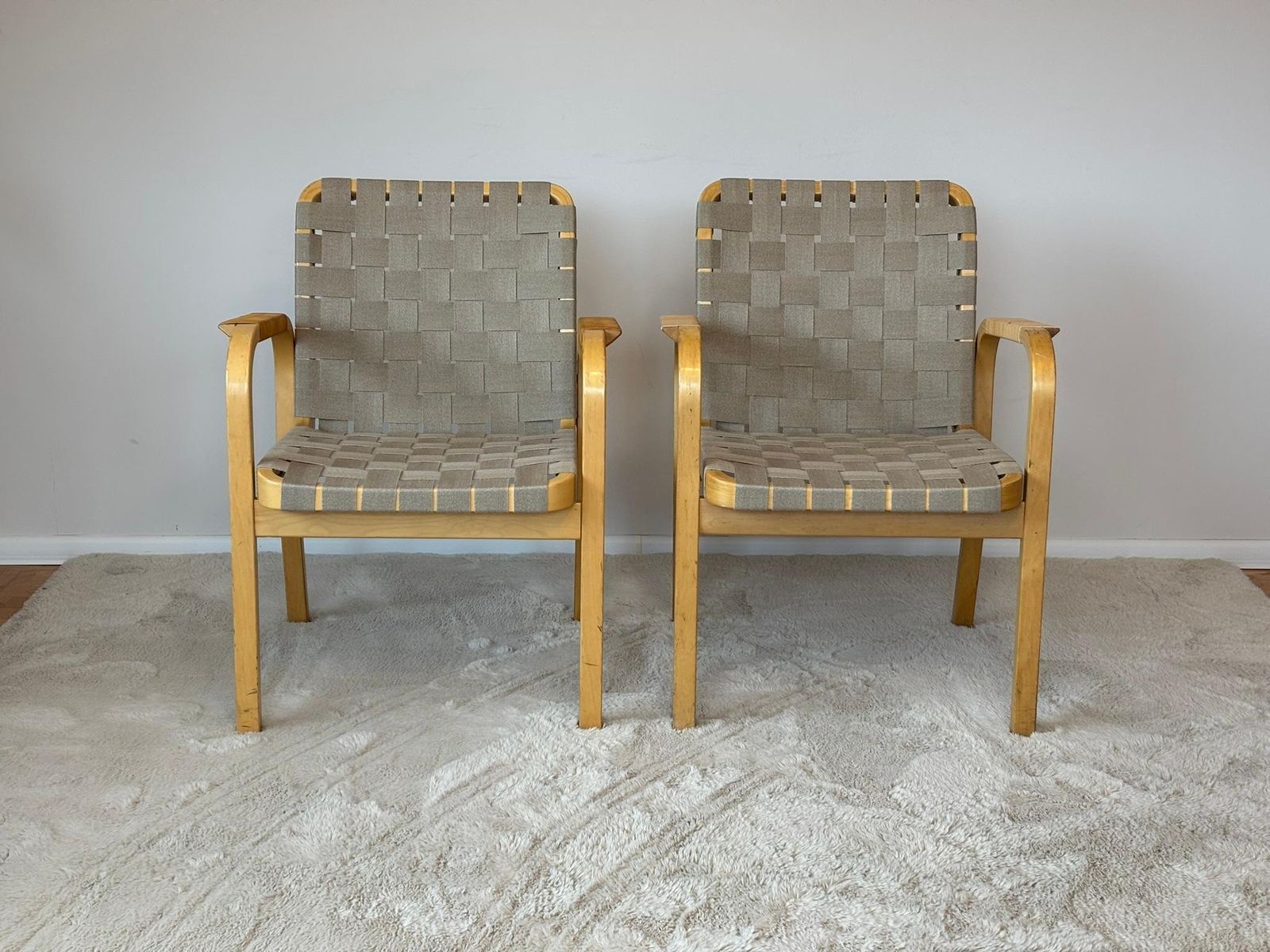 Model 45 Lounge Chairs By Alvar Aalto For Artek, 1970s Set Of 2 photo furniture
