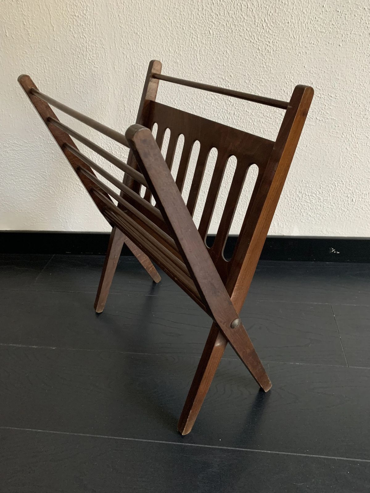 Vintage Magazine Rack 1960 Cees Braakman Vinyl Magazines   56 X 45 Cm photo for sale