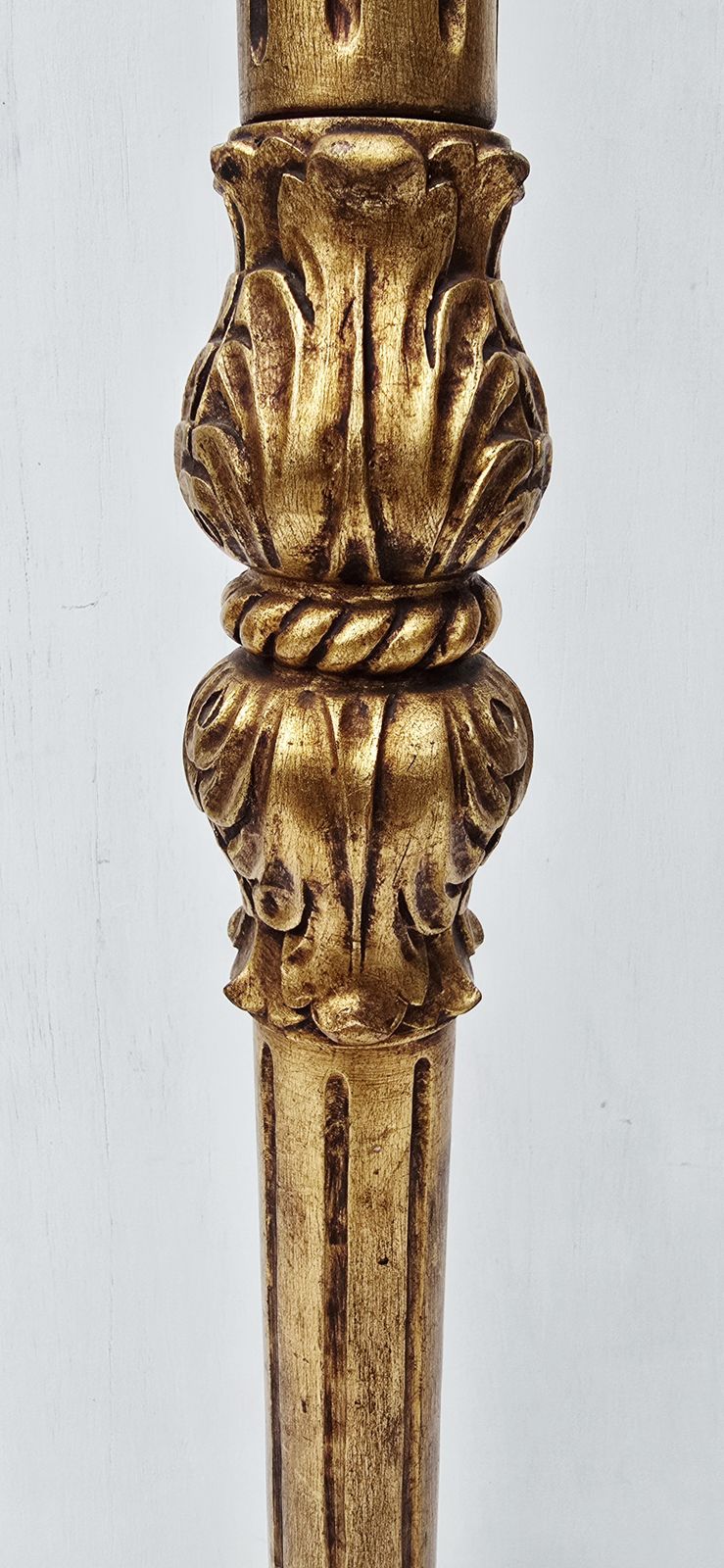 A 1920s Art Nouveau Carved Giltwood Standard Lamp. photo 430.0