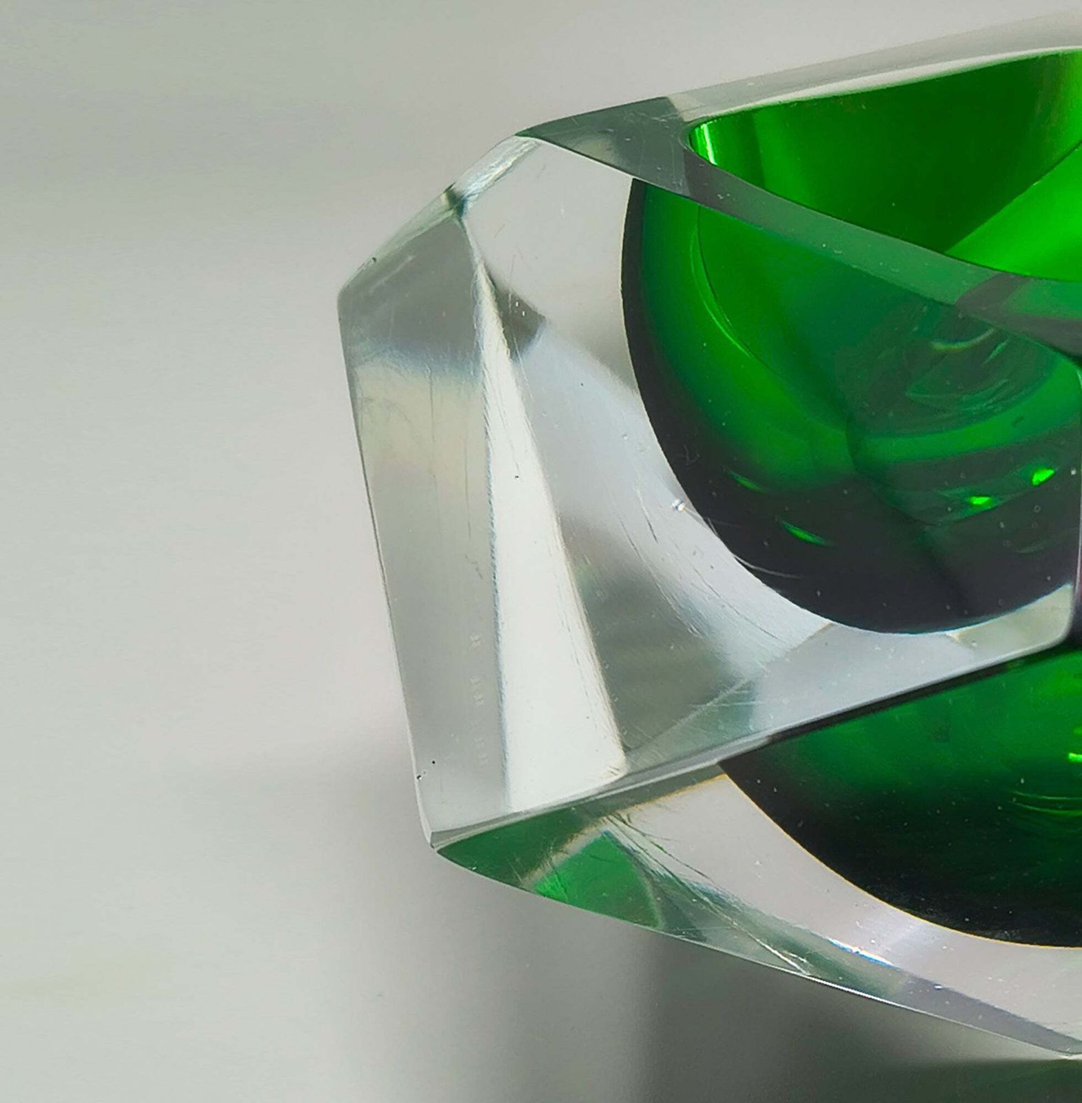 Cendrier ou vide-poche vert Seguso en verre de Murano, par Flavio Poli, années 1960 photo buy