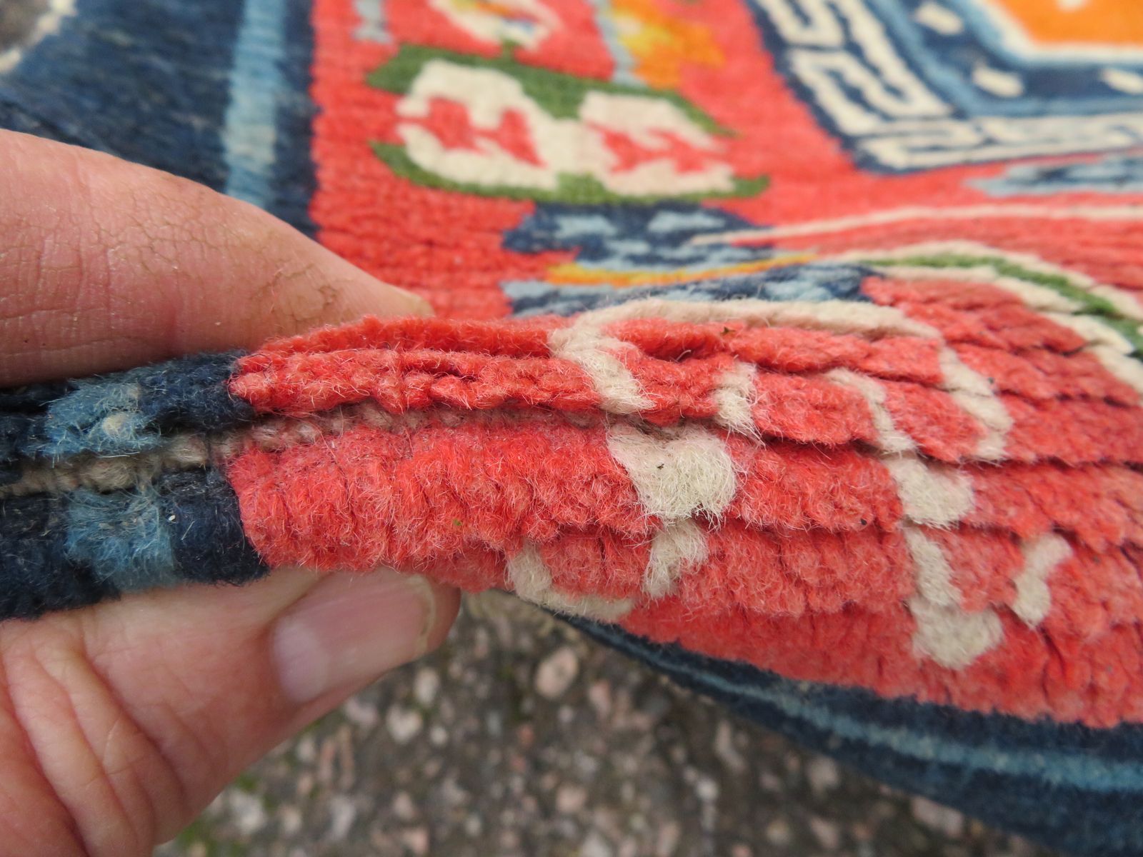 Antique Tibetan Rug. 137cm X 75cm. photo buy