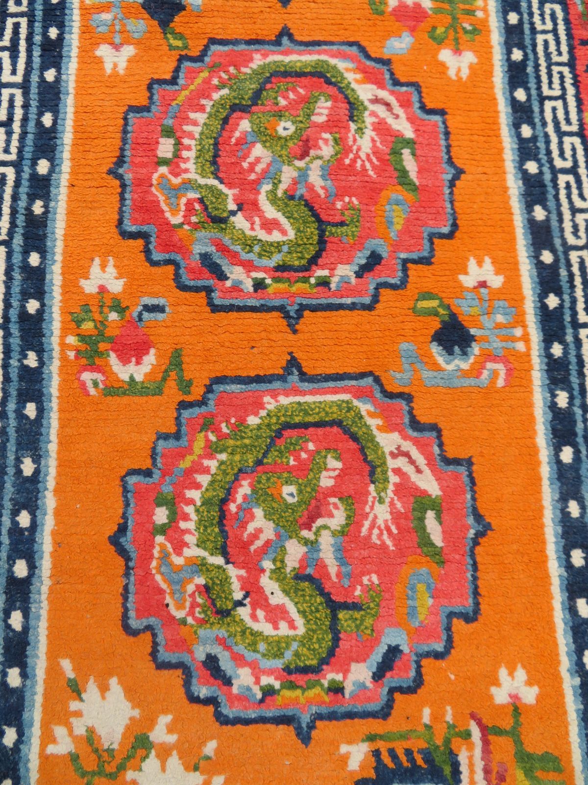 photo for sale Antique Tibetan Rug. 137cm X 75cm.
