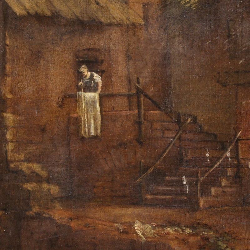 photo for sale Peinture de paysage espagnole d'époque, XVIIIe siècle