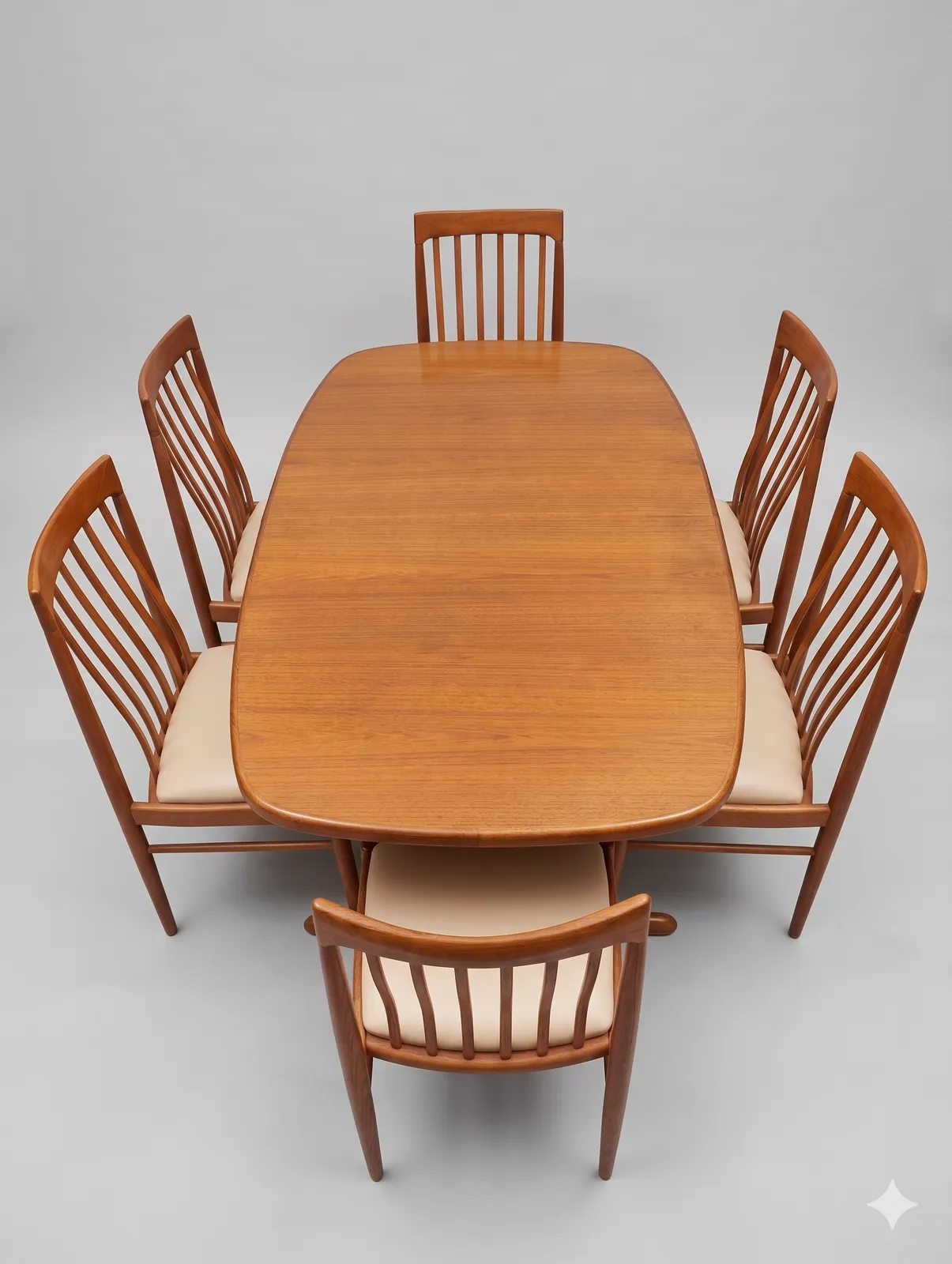 Skovby 1970s Vintage Extendable Teak Dining Table And 6 Chairs   Very Good Condition