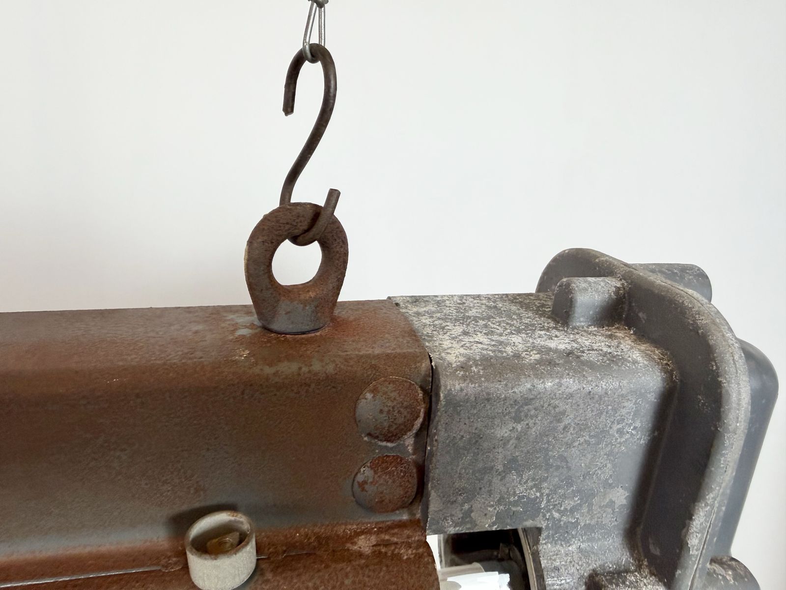 photo furniture Grey Industrial Hanging Tube Light From Elektrosvit, 1970s