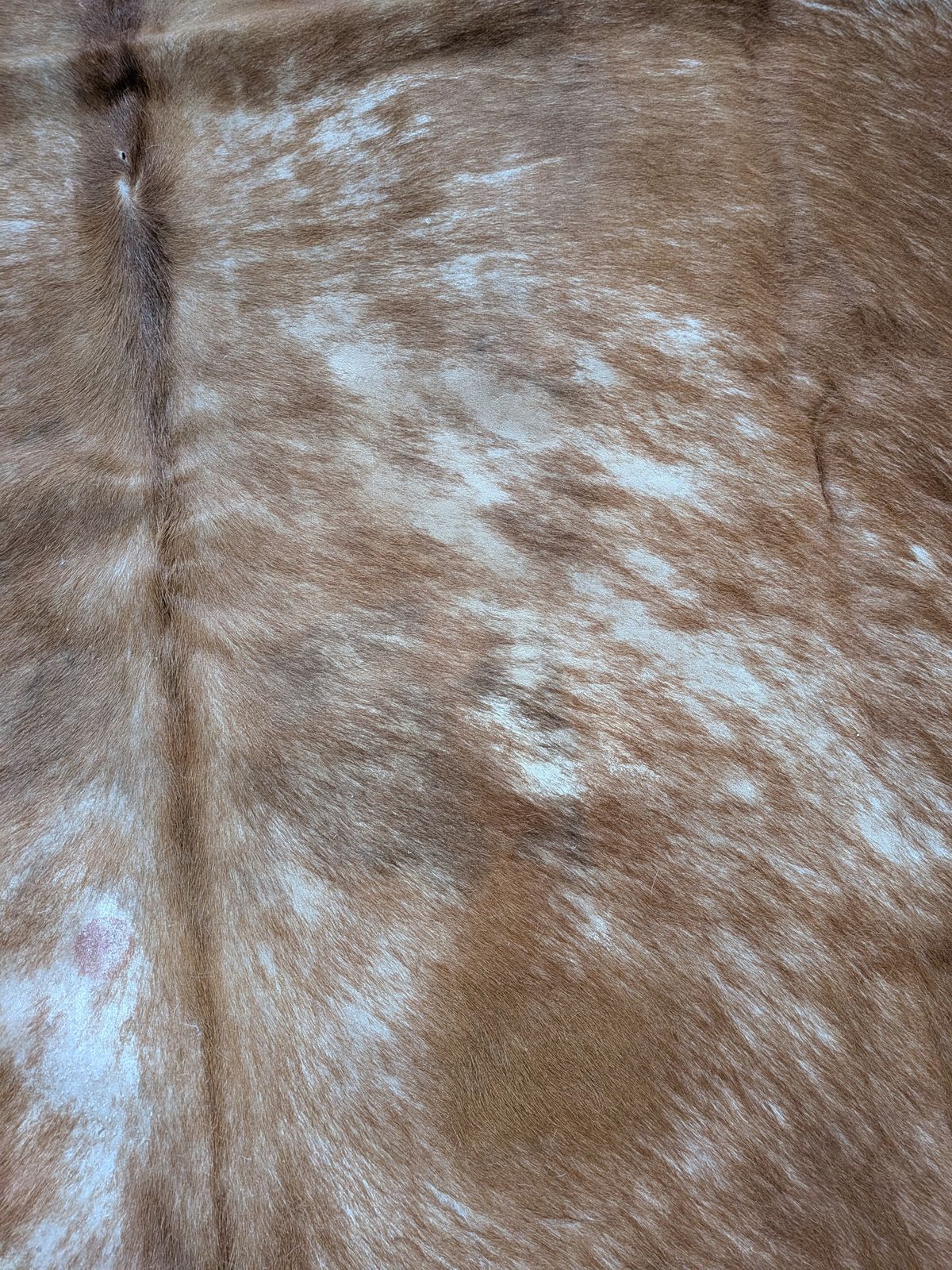 Vintage 1990s Texas Cowhide Rug   Genuine Large Brown/White Hide photo vintage