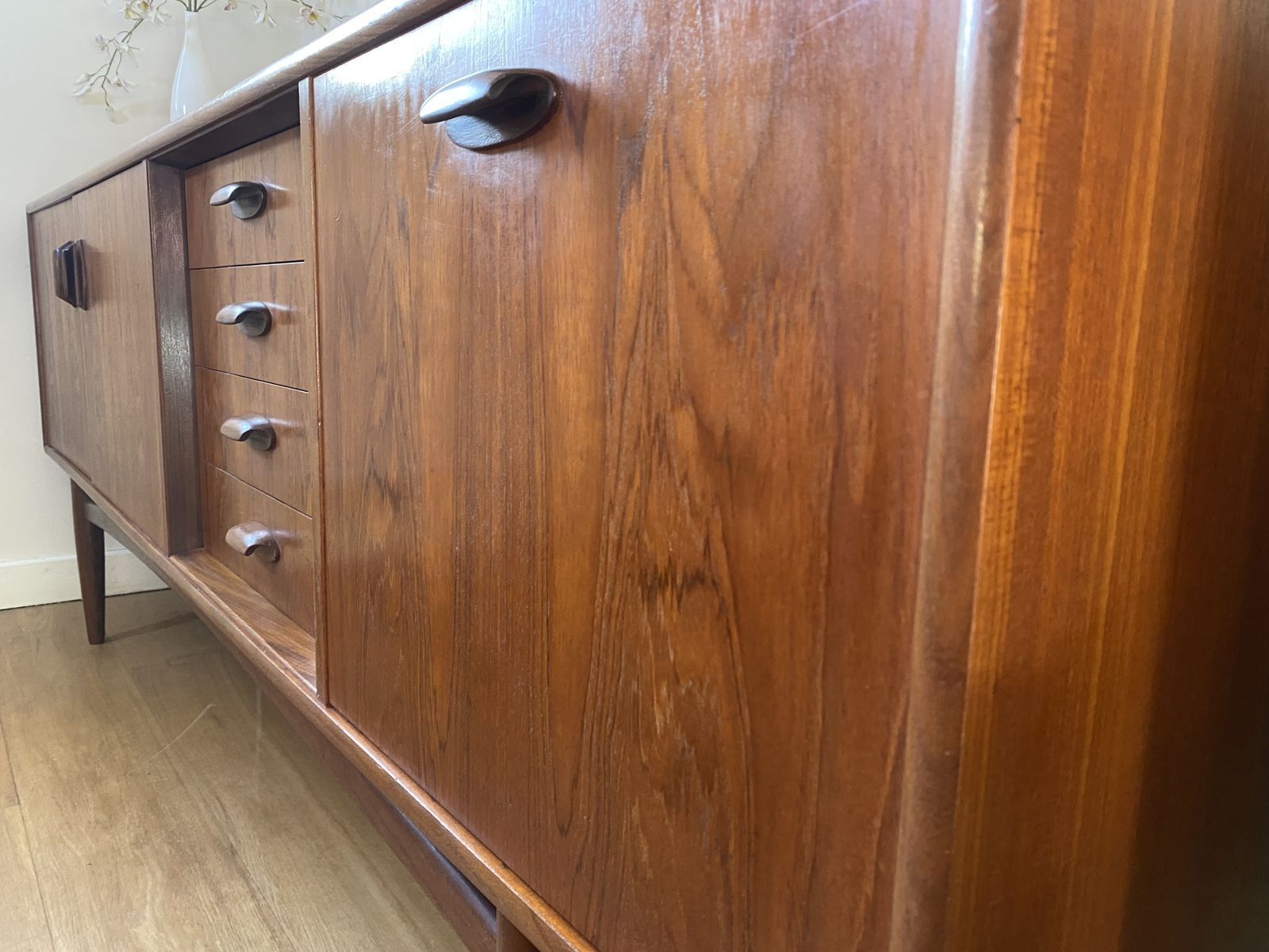 photo furniture Early E. Gomme (G Plan) Sideboard In Tola & Afromosia, C.1959–1961