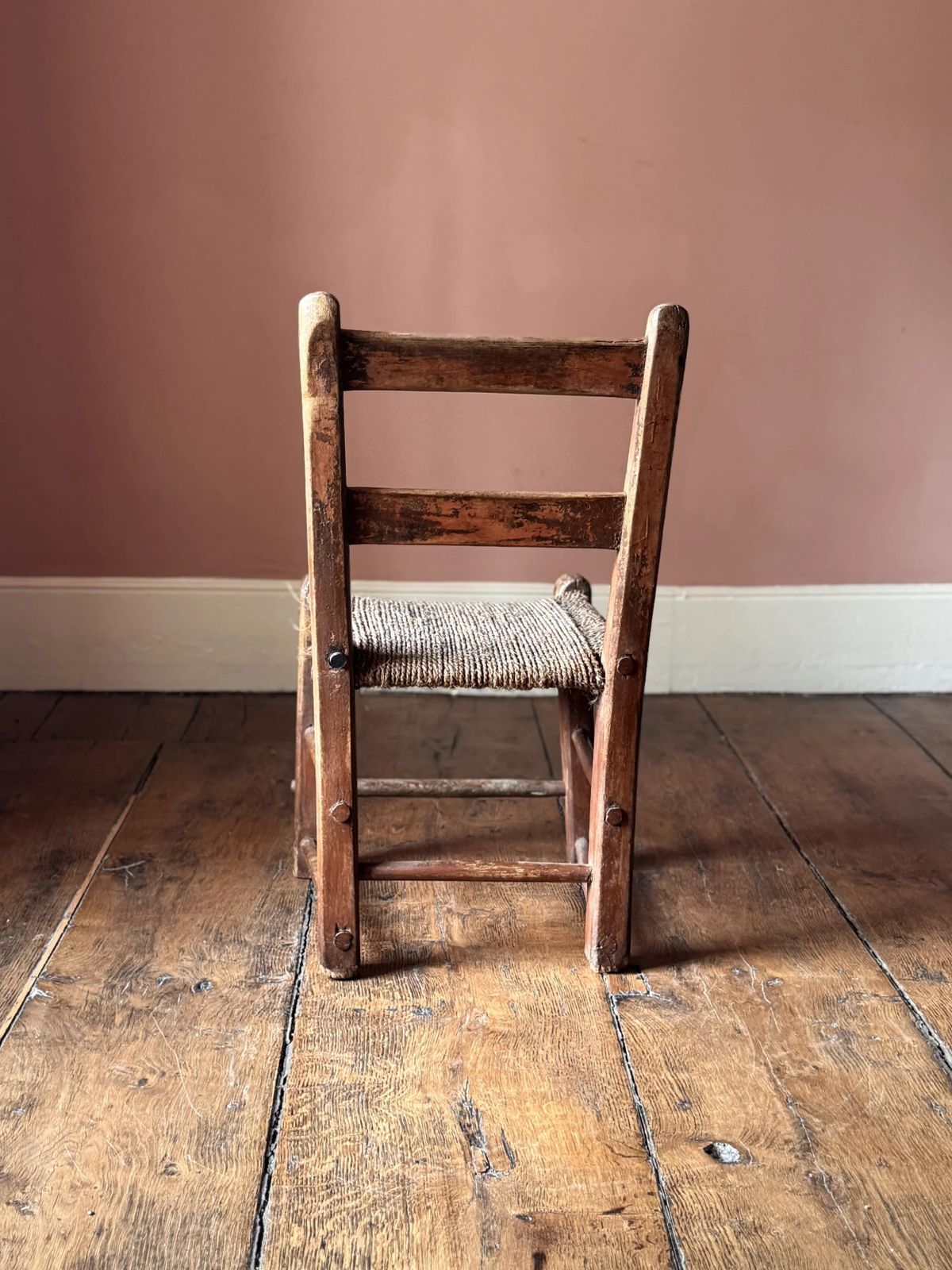 19th Century Irish Sugan Chair With Historic Paint photo 395.0