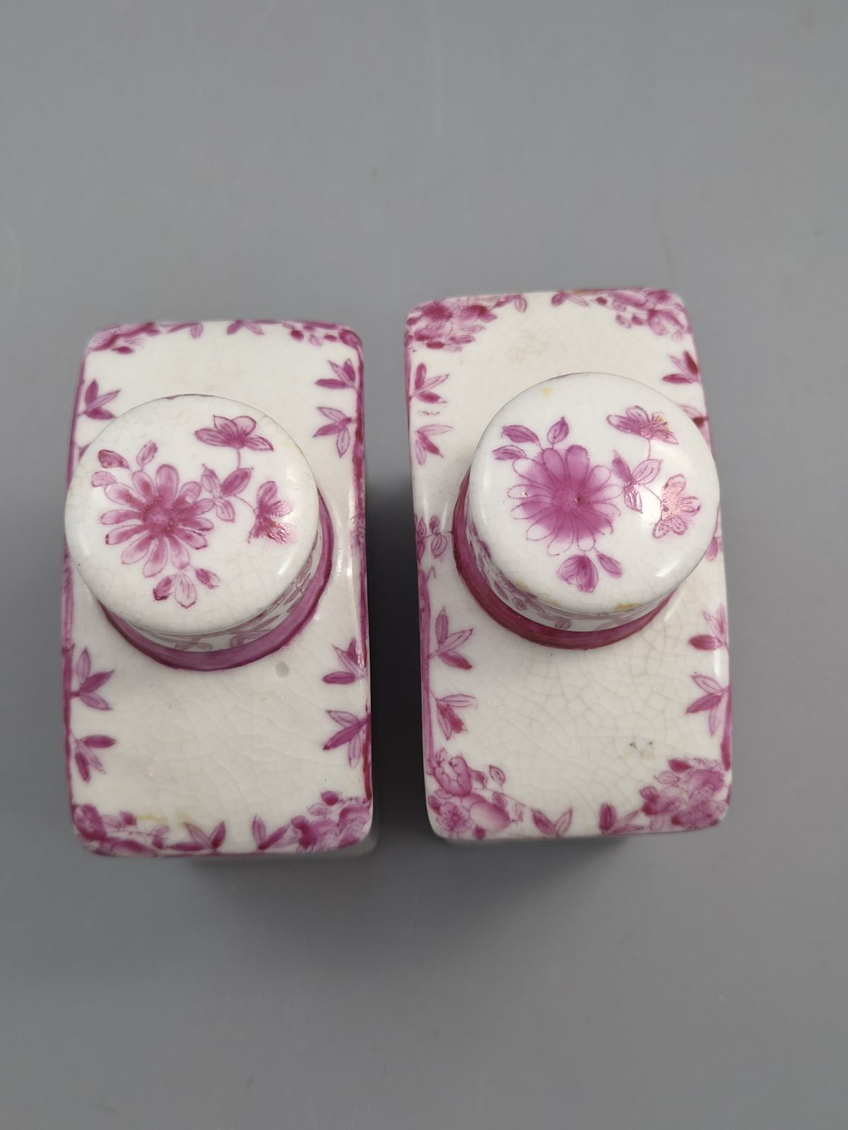 Home Decor Pair Of Juwc 1897 Chinese Porcelain Tea Caddies In The Meissen Taste photo