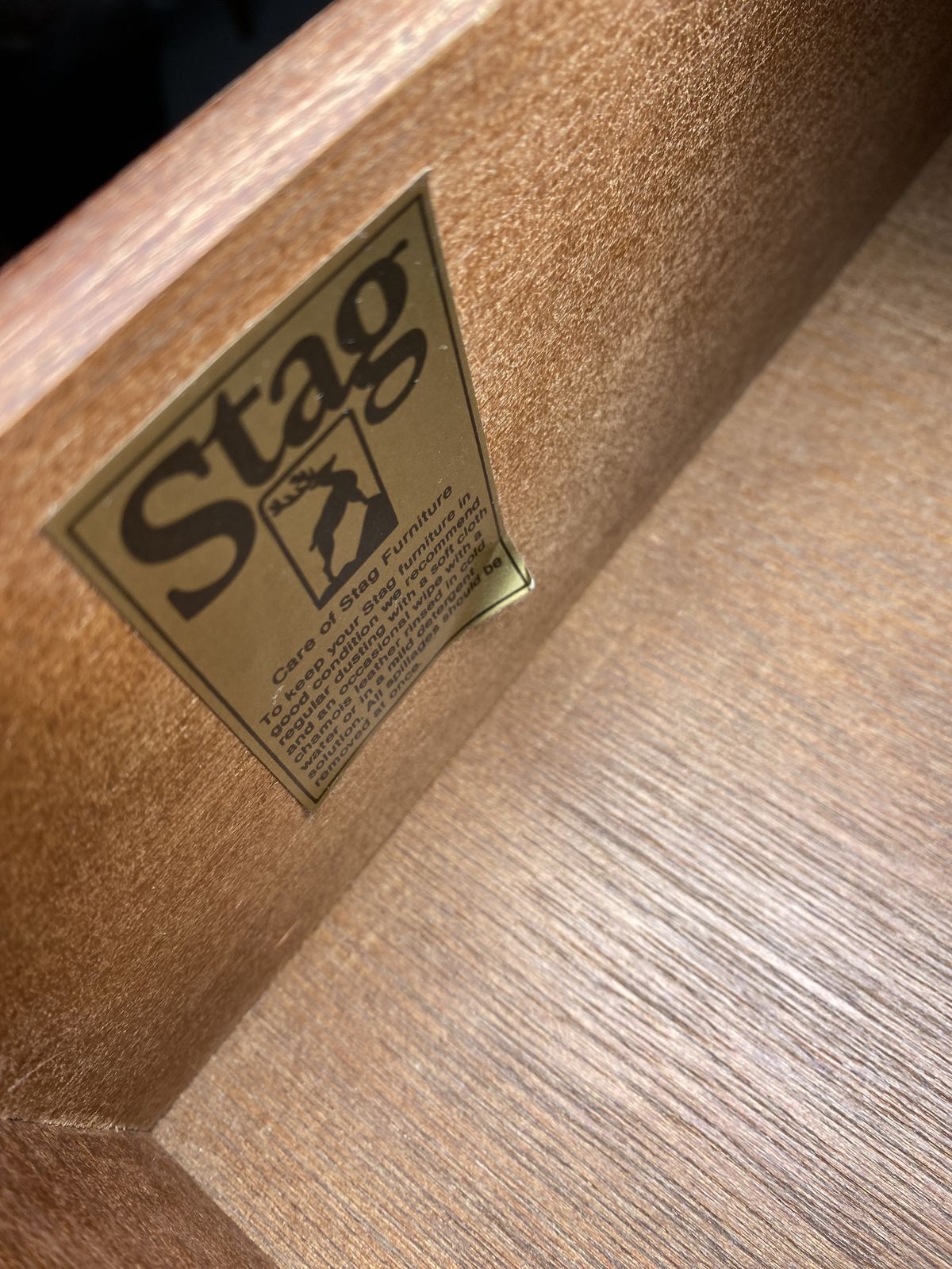 Pair Of Stag Minstrel 4 Drawer Bedside Tables photo Furniture