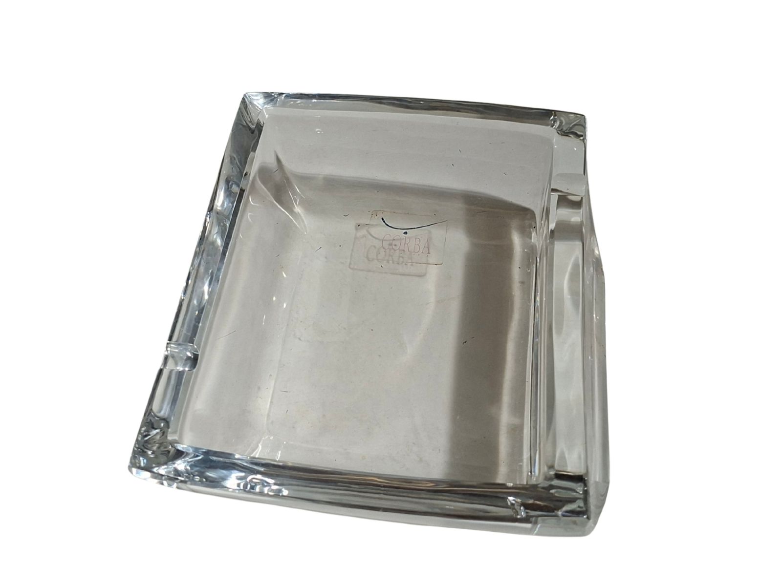 Prestigioso Posacenere In Cristallo Corba   Made In Italy   3kg photo 194.29