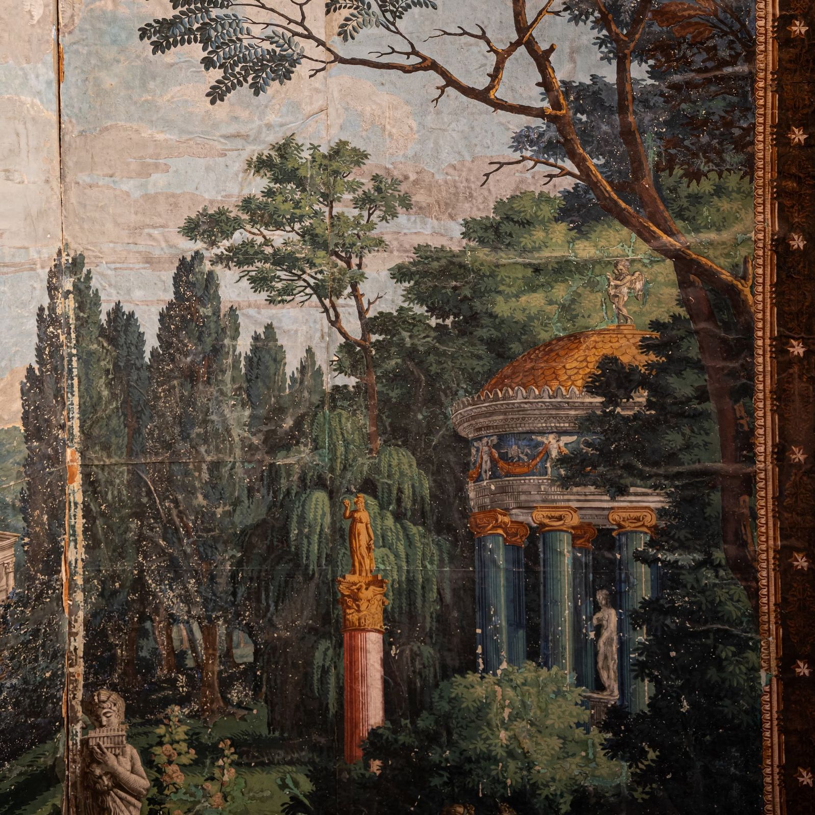 Twee Panelen Van Een Panoramisch Behang Door Joseph Dufour (1757–1824), Telemachus Op Het Eiland Van Calypso, Frankrijk, 1818 photo buy