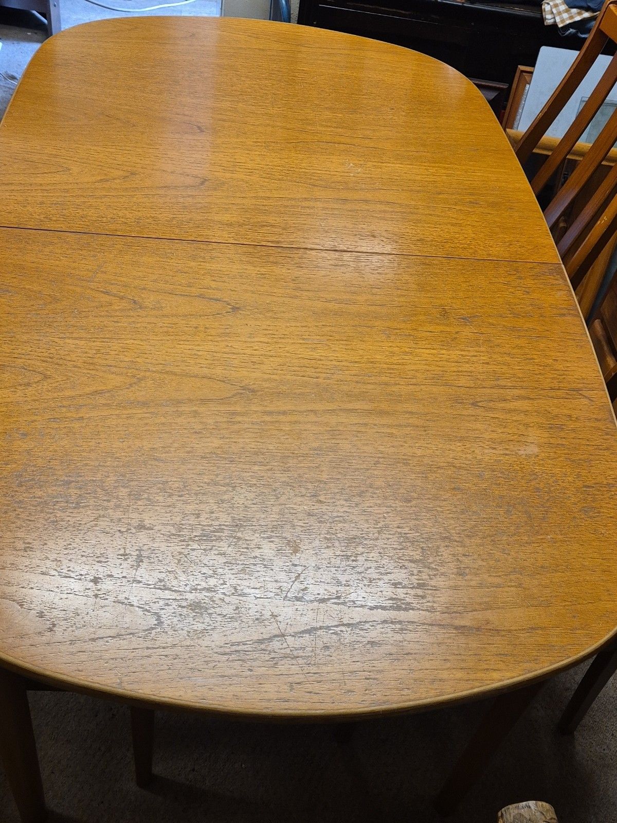 Stonehill Vintage / Retro (1989) Teak Oval Extending Dining Table & 4 Chairs photo 116.0