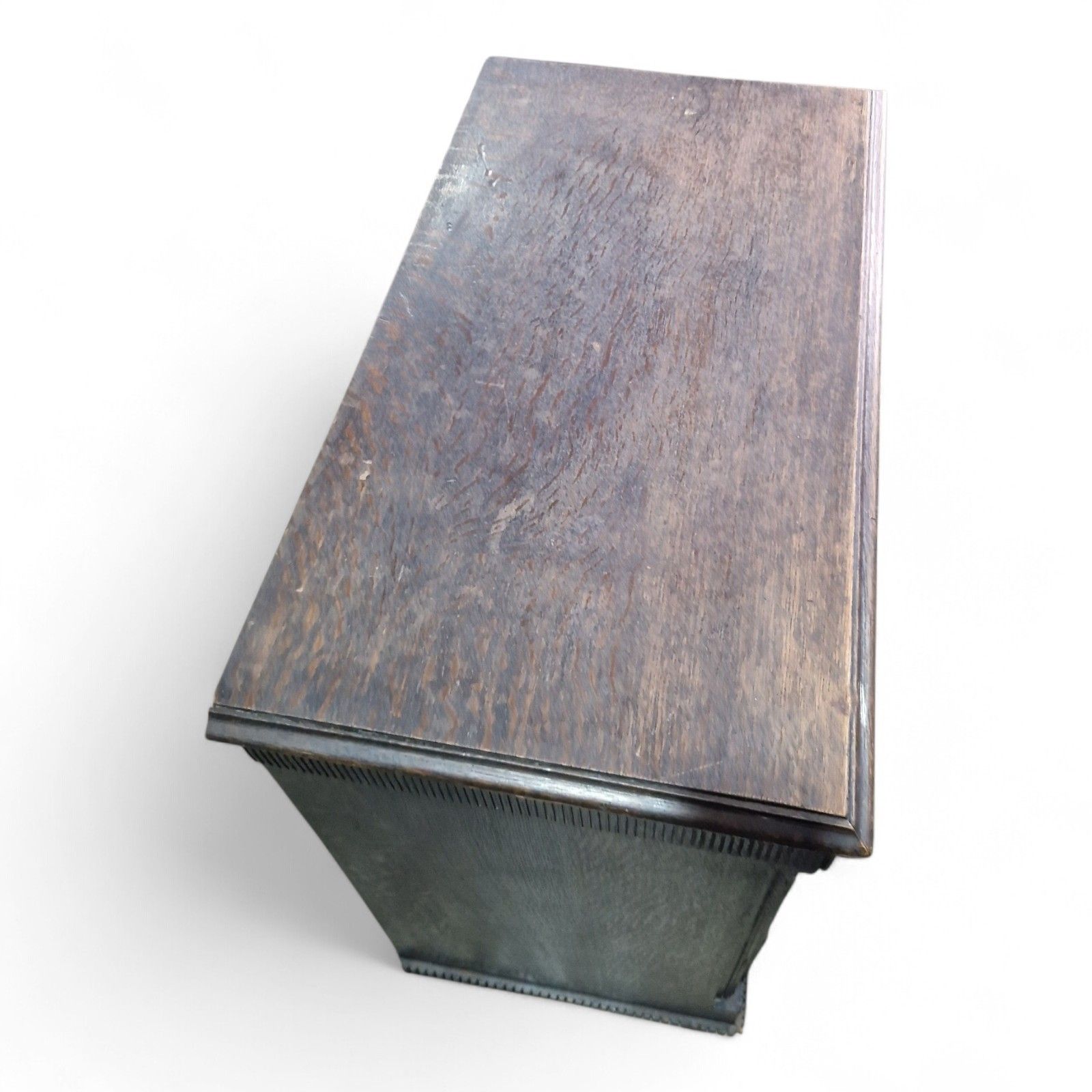 Antique Continental Rustic Drawers Oak Chest Of Drawers Lockable Storage photo buy