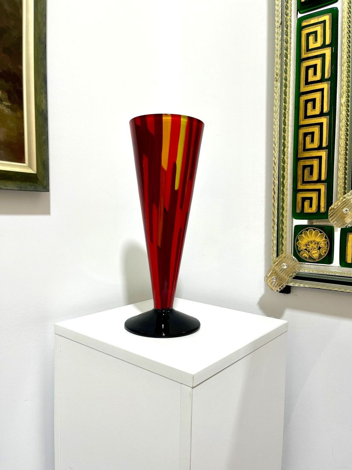 Seguso Viro   Fireworks Vase By Seguso Viro photo furniture