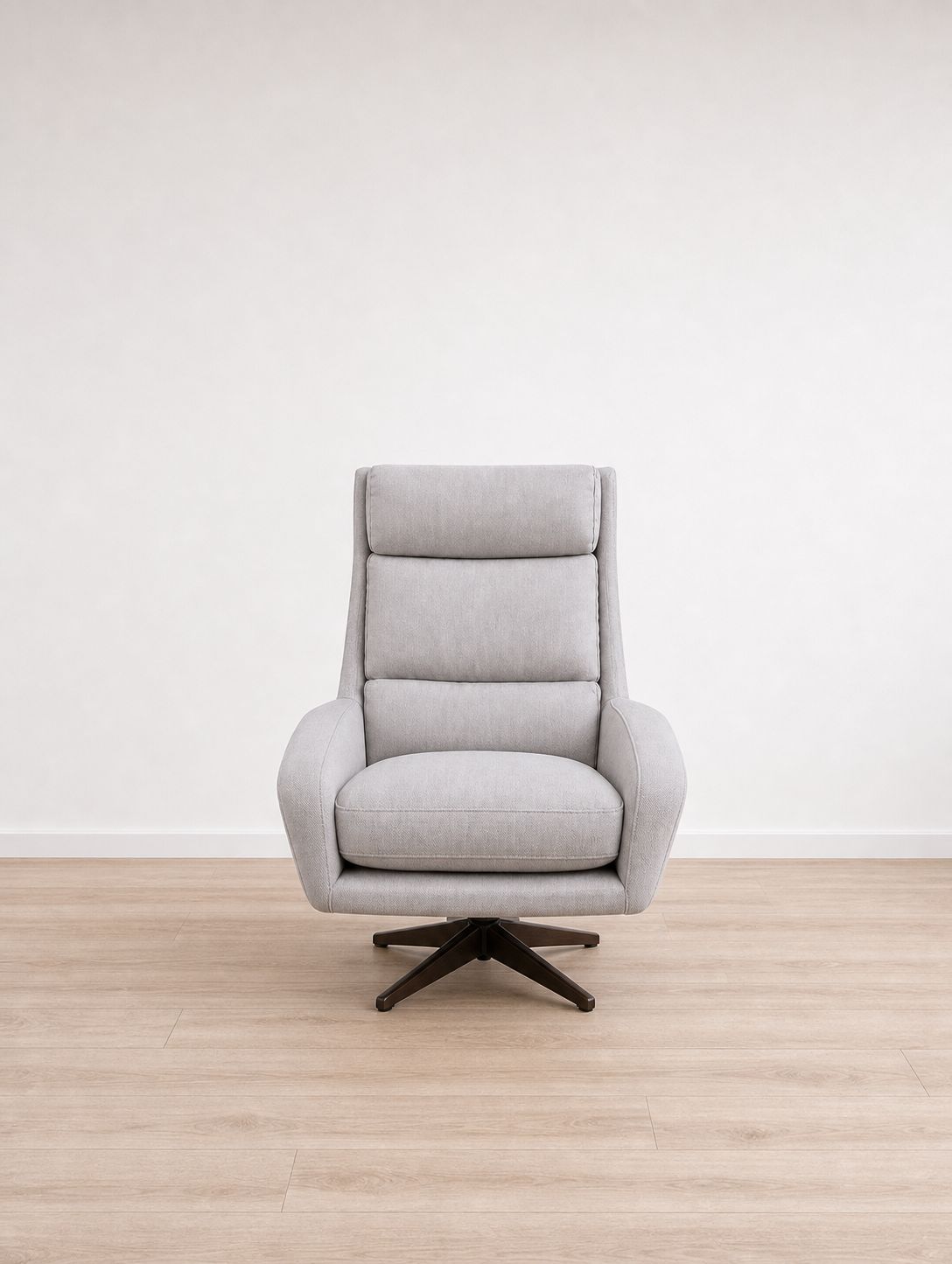 Vintage Swedish Mid Century Swivel Armchair Fully Reupholstered In Kvadrat Steelcut Trio Grey photo furniture