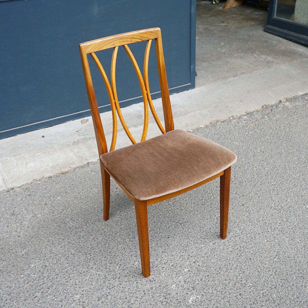 Midcentury G Plan Fresco X Back Dining Chairs X6 (2 Carver Chairs) photo furniture