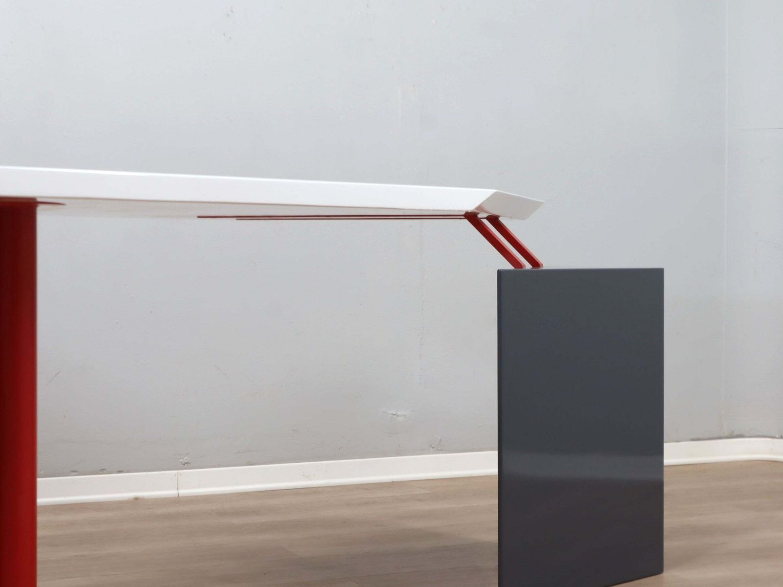 Furniture Post Modern Writing Desk By Saporiti Design Franco Corradini 1980s photo