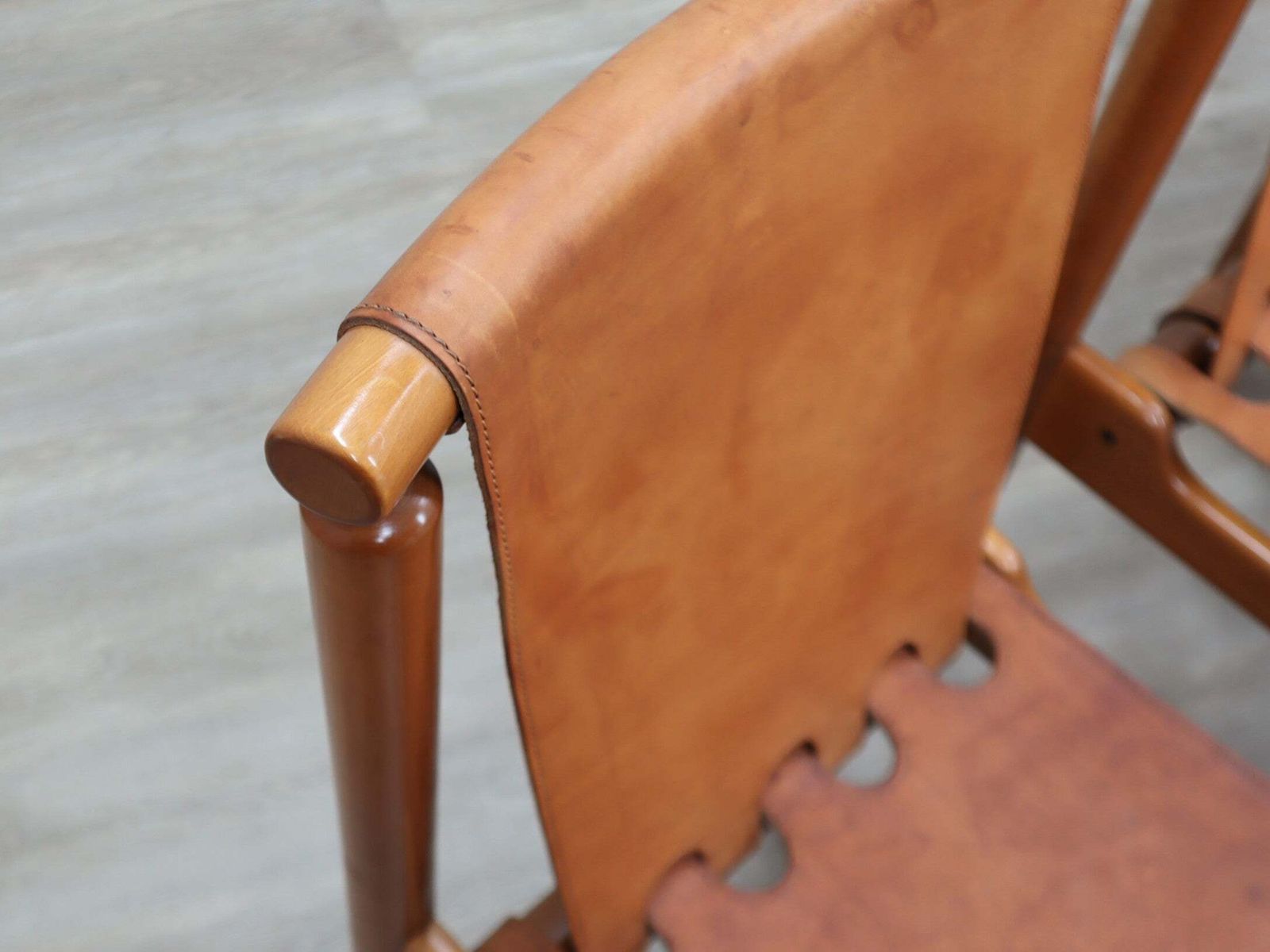 Set Of 4 Ilmari Tapiovaara For La Permanente Walnut And Leather Chairs 1960s photo buy