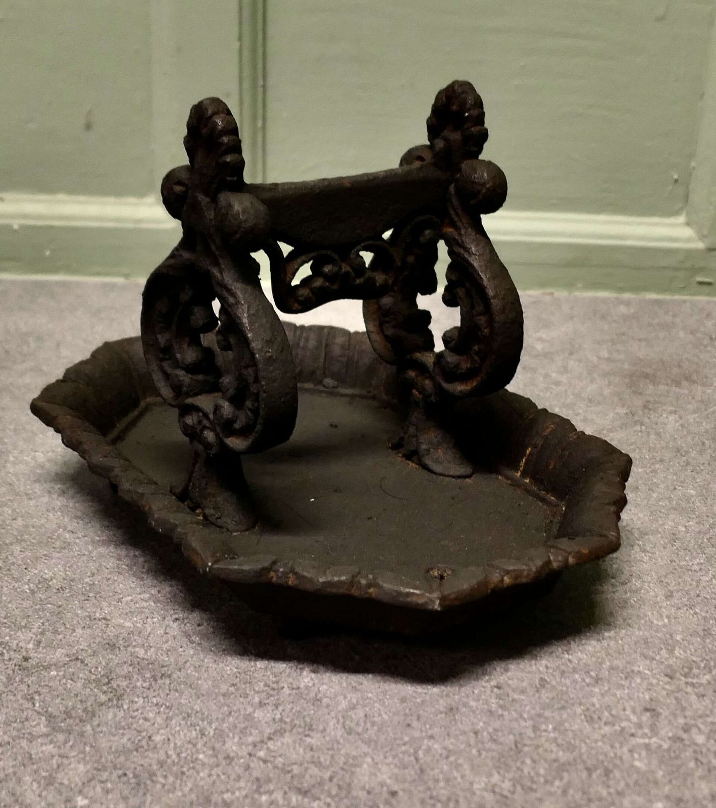 Victorian Cast Iron Boot Scraper By T Holcroft & Sons Ltd Wolverhampton photo Home Decor