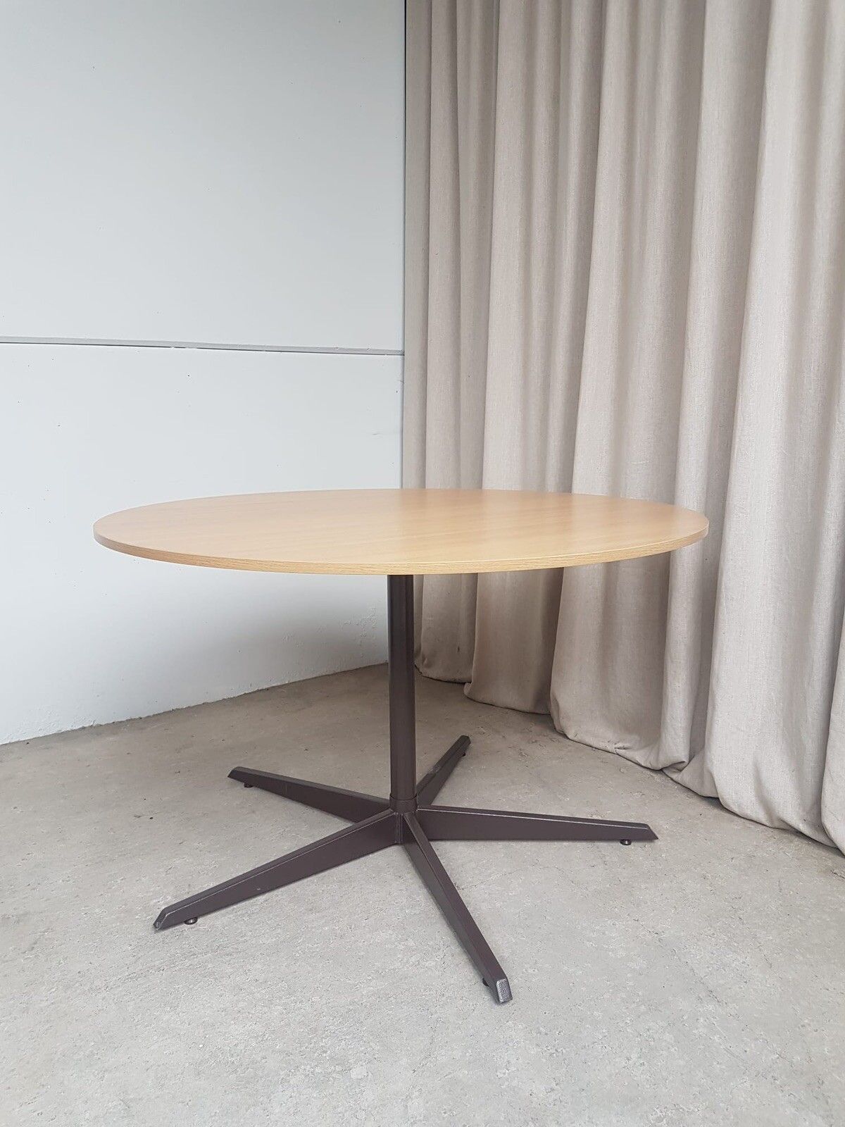 photo for sale Vtg Mid Century Circular Melamine Modernist Dining Table Danish Retro R500