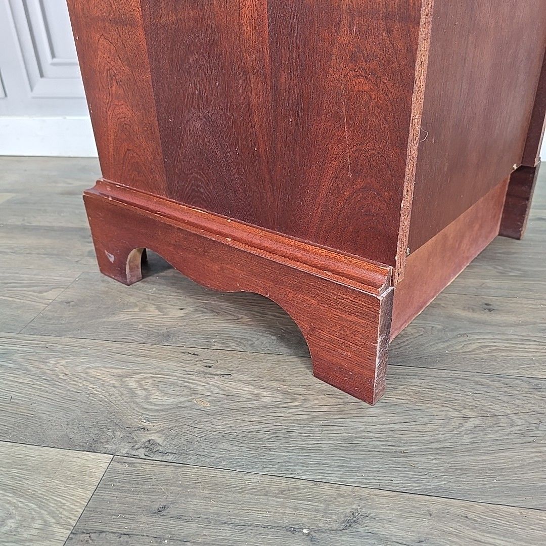 photo vinterior Single Antique Georgian Style Bedside Cabinet Cupboard Table Night Stand Drawer