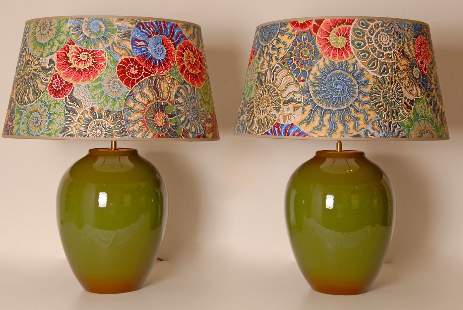 Vintage French Table Lamps In Ceramic From Kostka, 1970s, Set Of 2