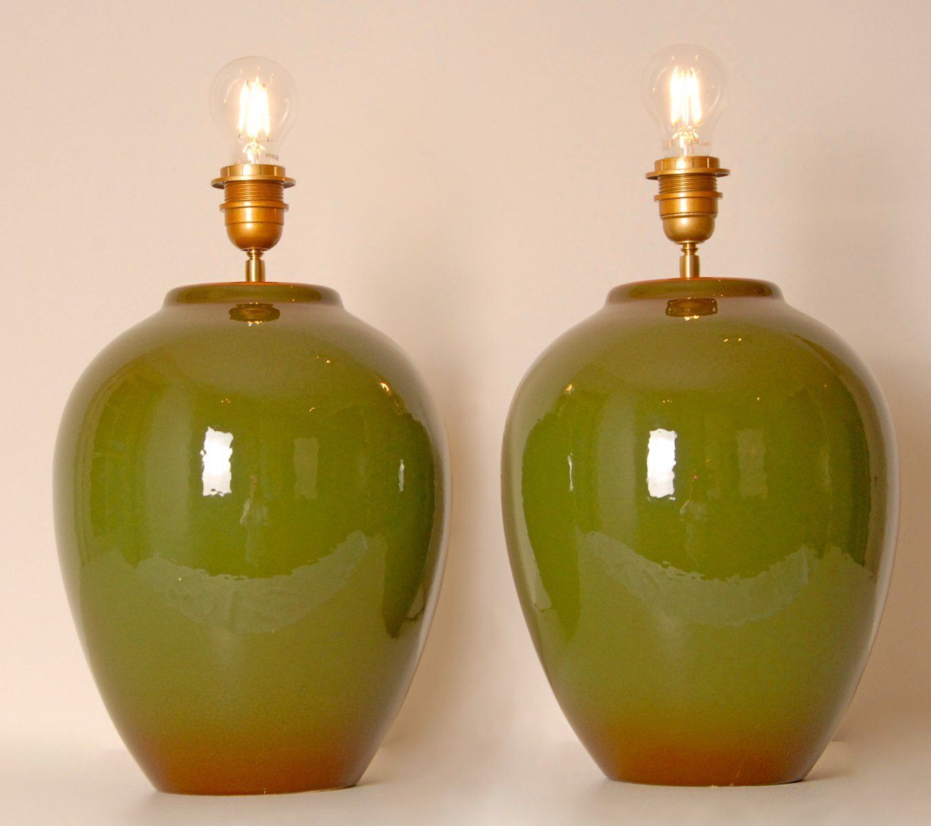 Vintage French Table Lamps In Ceramic From Kostka, 1970s, Set Of 2 photo buy