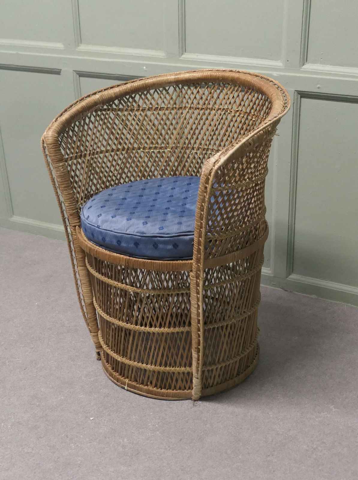 A French Tiki Style 1960s Woven Bamboo Tub Chair This Is A Delightful Piece Of Retro Chic photo furniture