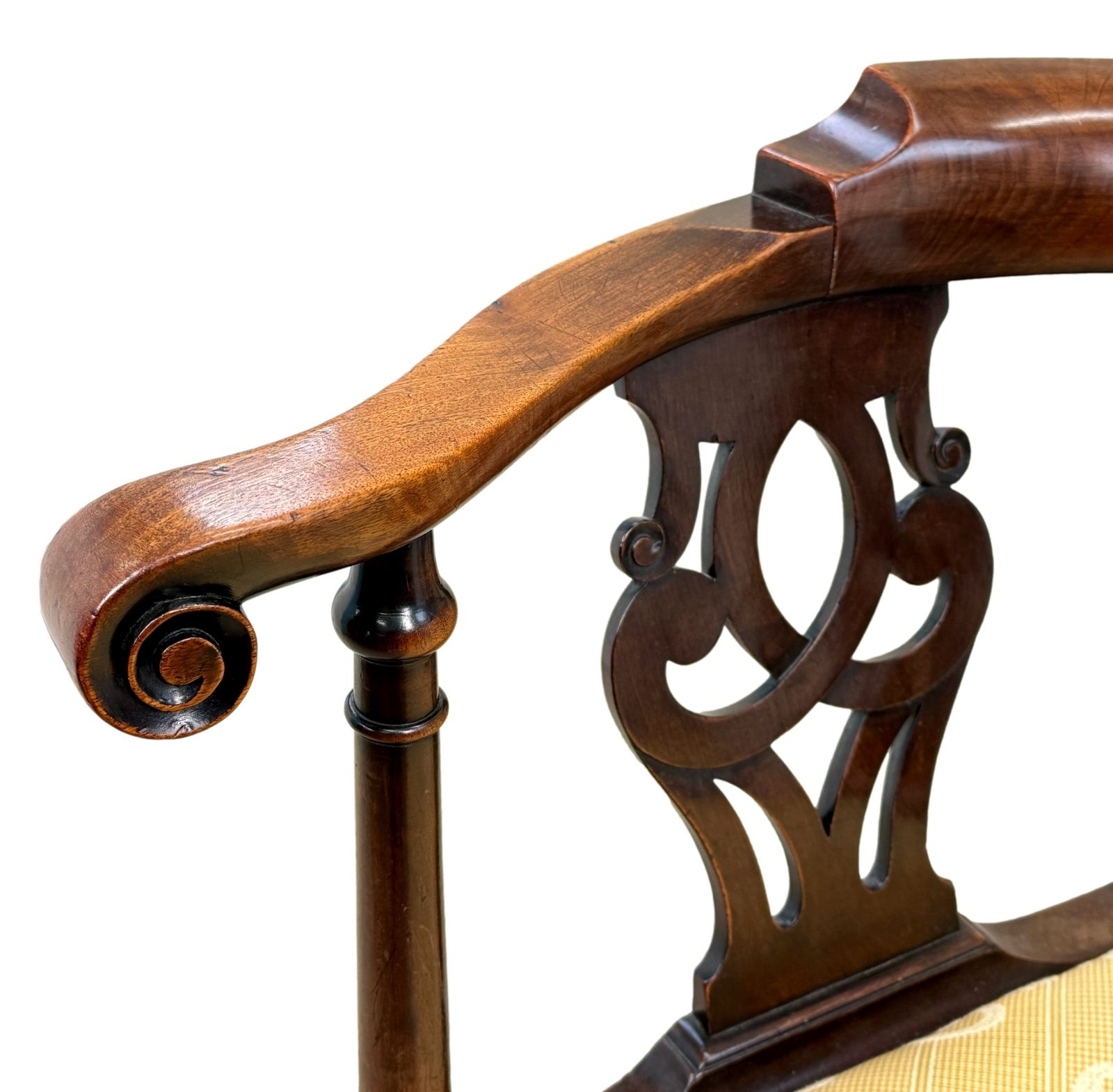 photo buy Georgian 18th Century Walnut Corner Armchair (England, Circa 1750)