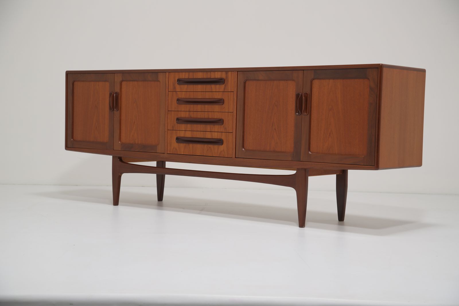 Furniture G Plan Long Teak Sideboard Model ‘Fresco’ By Victor Bramwell Wilkins, 1960s photo